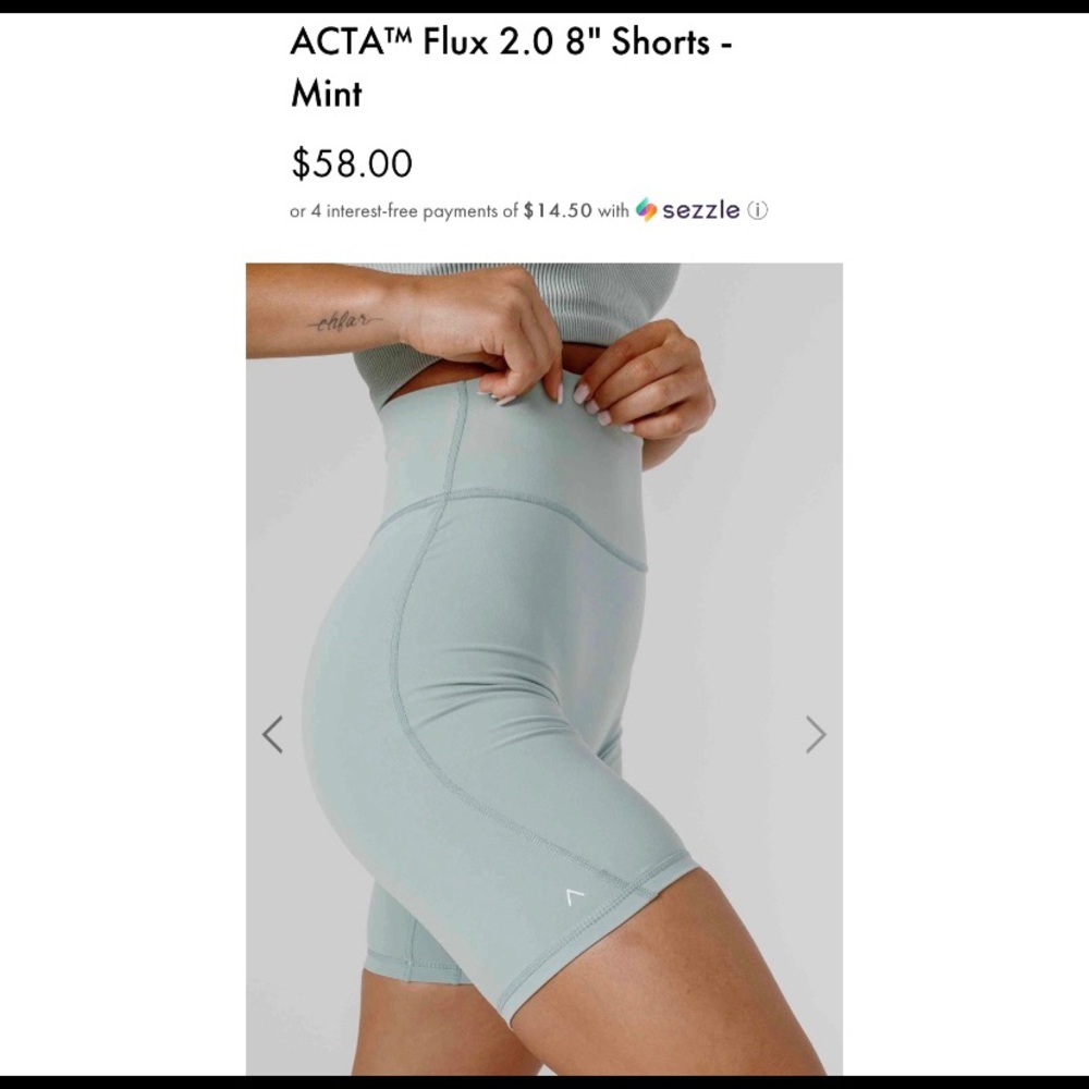 Biker Shorts — ACTA™ Flux 2.0 8" Shorts - Mint